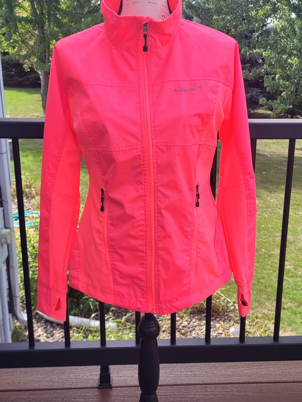 Avalanche Womens Girls Waterproof One-Piece in Coral Pink and Gray
